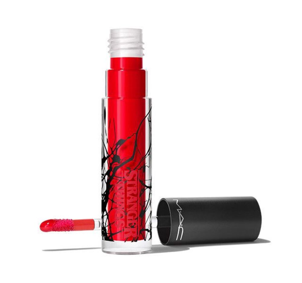 MAC X STRANGER THINGS ROCKIN ROBIN Lip Gloss Lipglass ~ Bright Red ~ RETIRED